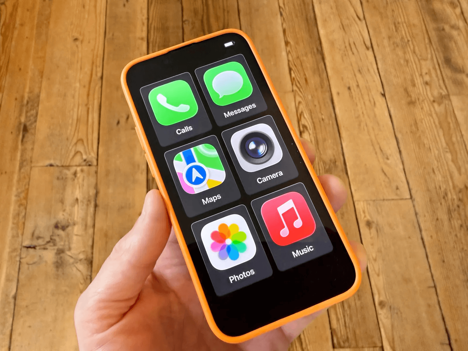 What your iPhone can look like after installing Assistive Access.