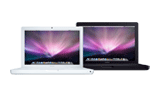 picture of a white or black Macbook