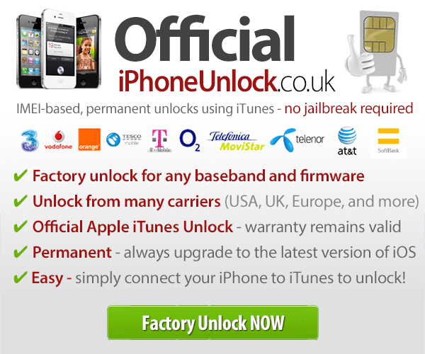 Factory Unlock your iPhone