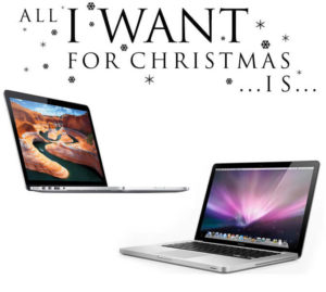 All I want for Christmas is a Macbook.