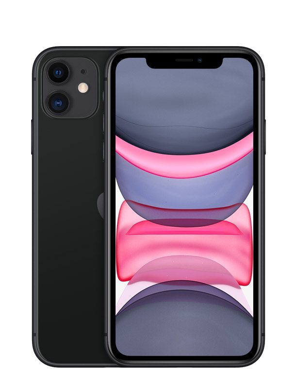 a black iPhone 11.